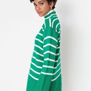 Striped Knitwear Sweater - Sweaters 52