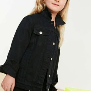 Kids Unisex Dark Wash Denim Jacket - Jackets 115