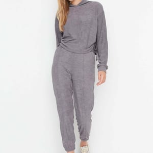 Detailed Towel Knitted Top And Bottom Set - Co-ord Sets 27