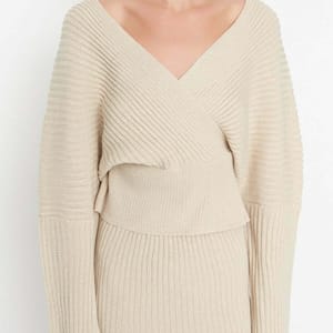 Double Breasted Knitwear Bottom-Top Set - Co-ord Sets 37
