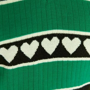 Jacquard V Neck Knitwear Top - Short Sleeve Tops 37