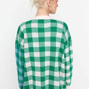 Oversize Jacquard Knitwear Cardigan - Cardigans 38