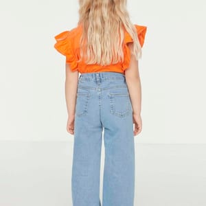 Mid Wash Straight Jeans - Jeans & Pants 44