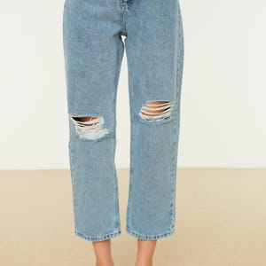 6_org_zoom Ripped High Waist Straight Jeans - Straight Jeans 22