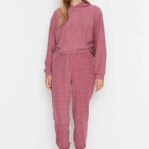 Detailed Towel Knitted Top And Bottom Set - Co-ord Sets 48