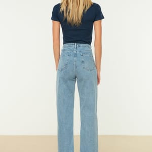 7_org_zoom Ripped High Waist Straight Jeans - Straight Jeans 23