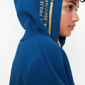 Graphic Knitted Oversized Fleece Women's Hoodie - Hoodies 27