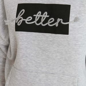 Front Embroidered Knitted Women's Hoodie - Hoodies 27