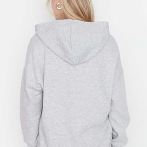 Front Embroidered Knitted Women's Hoodie - Hoodies 29