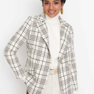 Plaid Blazer Jacket