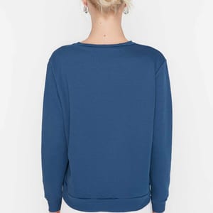 Printed Basic Thin Knitted Sweatshirt - Sweatshirts 29