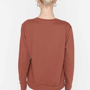 Printed Basic Thin Knitted Sweatshirt - Sweatshirts 49