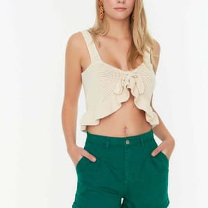 Roll Hem Denim Women's Shorts