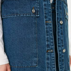 Sleeveless Pocket Detail Denim Women's Jacket Sleeveless Pocket Detail Denim Women's Jacket - Denim Jackets 28