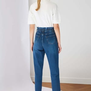 Double Button High Waist Mom Women's Jeans Trendyol - Women's Mom Jeans 54