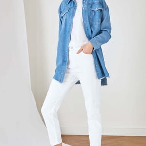 High Waist Slim Leg Women's Jeans