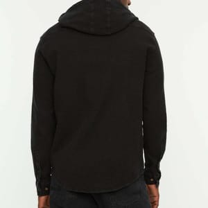 Zip Detail Hooded Relaxed Jacket - Casual Jackets 26