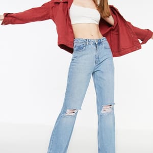 Trendyol - Women's Wide Leg Jeans 83