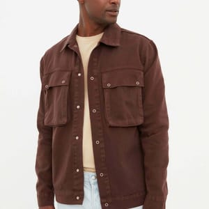 Regular Fit Large Pocket Trucker Jacket