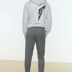 Drawstring Striped Sweatpants - Sweatpants 4