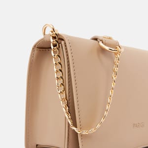 Parigi Beige Women's Flap Crossbody Bag - Crossbody Bags 2
