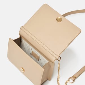 Parigi Beige Women's Flap Crossbody Bag - Crossbody Bags 3