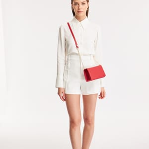 Parigi Red Clutch Women's Crossbody Bag - Crossbody Bags 4