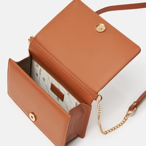 Parigi Tobacco Brown Flap Women's Crossbody Bag - Crossbody Bags 3