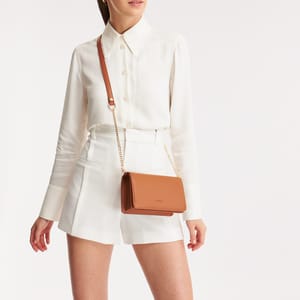 Parigi Tobacco Brown Flap Women's Crossbody Bag - Crossbody Bags 5