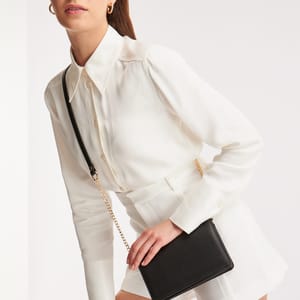 Parigi Black Women's Flap Crossbody Bag - Crossbody Bags 6