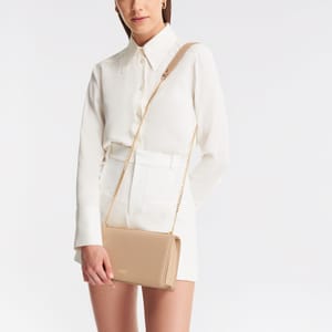 Parigi Flap Pale Beige Women's Shoulder Bag - Shoulder Bags 7