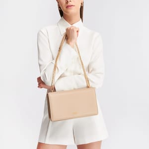 Parigi Flap Pale Beige Women's Shoulder Bag - Shoulder Bags 8
