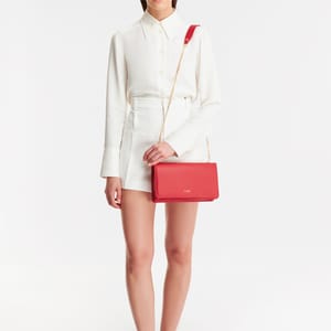 Parigi Women's Red Flap Shoulder Bag - Shoulder Bags 5
