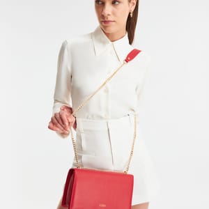 Parigi Women's Red Flap Shoulder Bag - Shoulder Bags 7