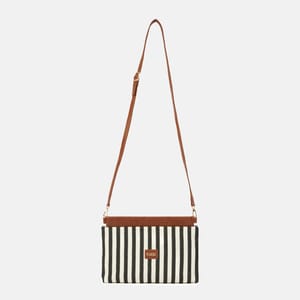 Stylish Canvas Shoulder Bag with Spacious Single Compartment Design