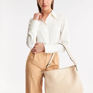 Parigi Women's Beige Shoulder Bag