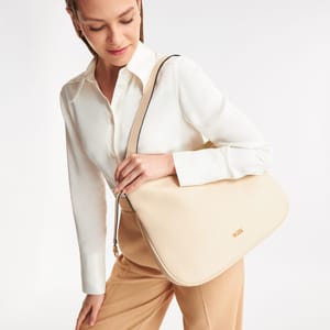Parigi Women's Beige Shoulder Bag