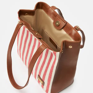 PARIGI Women's Red Strap Tote Bag Parigi Women's Red Strap Tote Bag - Tote Bags 3