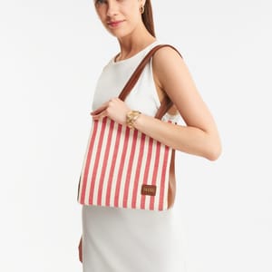 PARIGI Women's Red Strap Tote Bag Parigi Women's Red Strap Tote Bag - Tote Bags 6