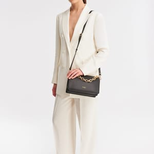 Parigi Black Women's Shoulder Flap Bag - Shoulder Bags 5
