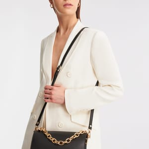 Parigi Black Women's Shoulder Flap Bag - Shoulder Bags 7