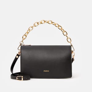Parigi Black Women's Shoulder Flap Bag - Shoulder Bags