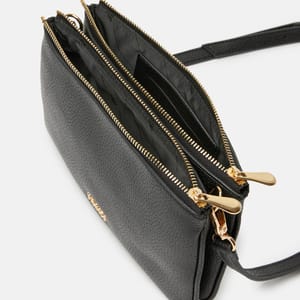 Parigi Black Double Zipper Women's Shoulder Bag Parigi Black Double Zipper Women's Shoulder Bag - Shoulder Bags 3
