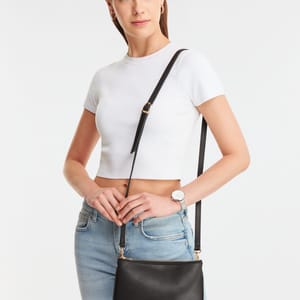 Parigi Black Double Zipper Women's Shoulder Bag Parigi Black Double Zipper Women's Shoulder Bag - Shoulder Bags 8