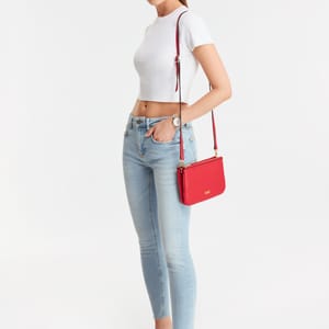 Parigi Women's Red Shoulder Bag - Shoulder Bags 4