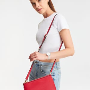 Parigi Women's Red Shoulder Bag - Shoulder Bags 7