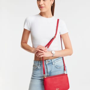 Parigi Women's Red Shoulder Bag - Shoulder Bags 8