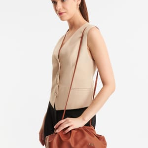 Parigi Tobacco Brown Clutch Women's Shoulder Bag - Shoulder Bags 6