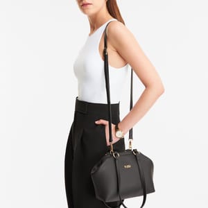 Parigi Black Trapeze Women's Shoulder Bag - Shoulder Bags 5