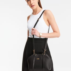 Parigi Black Trapeze Women's Shoulder Bag - Shoulder Bags 6